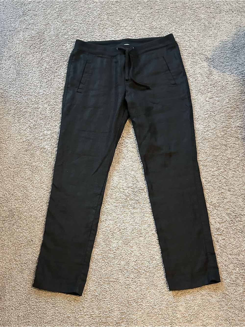 James Perse size 2 black linen pants